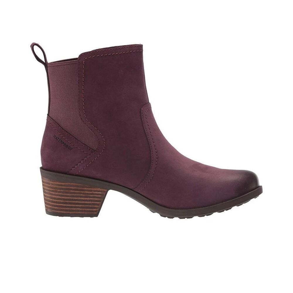NEW TEVA Anaya Chelsea vineyard wine waterproof ankle boot sz 6.5 suede leather